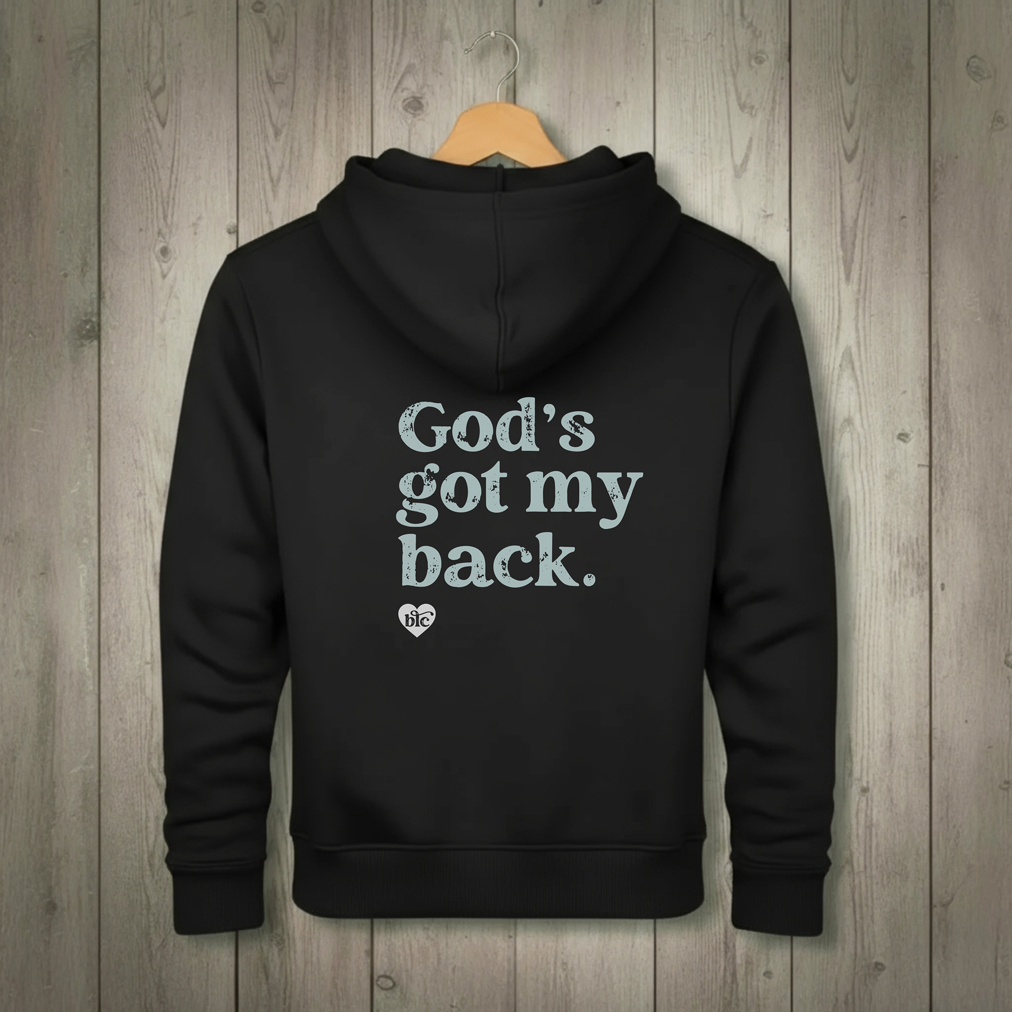 God's Got My Back - Black | Adult Hoodie