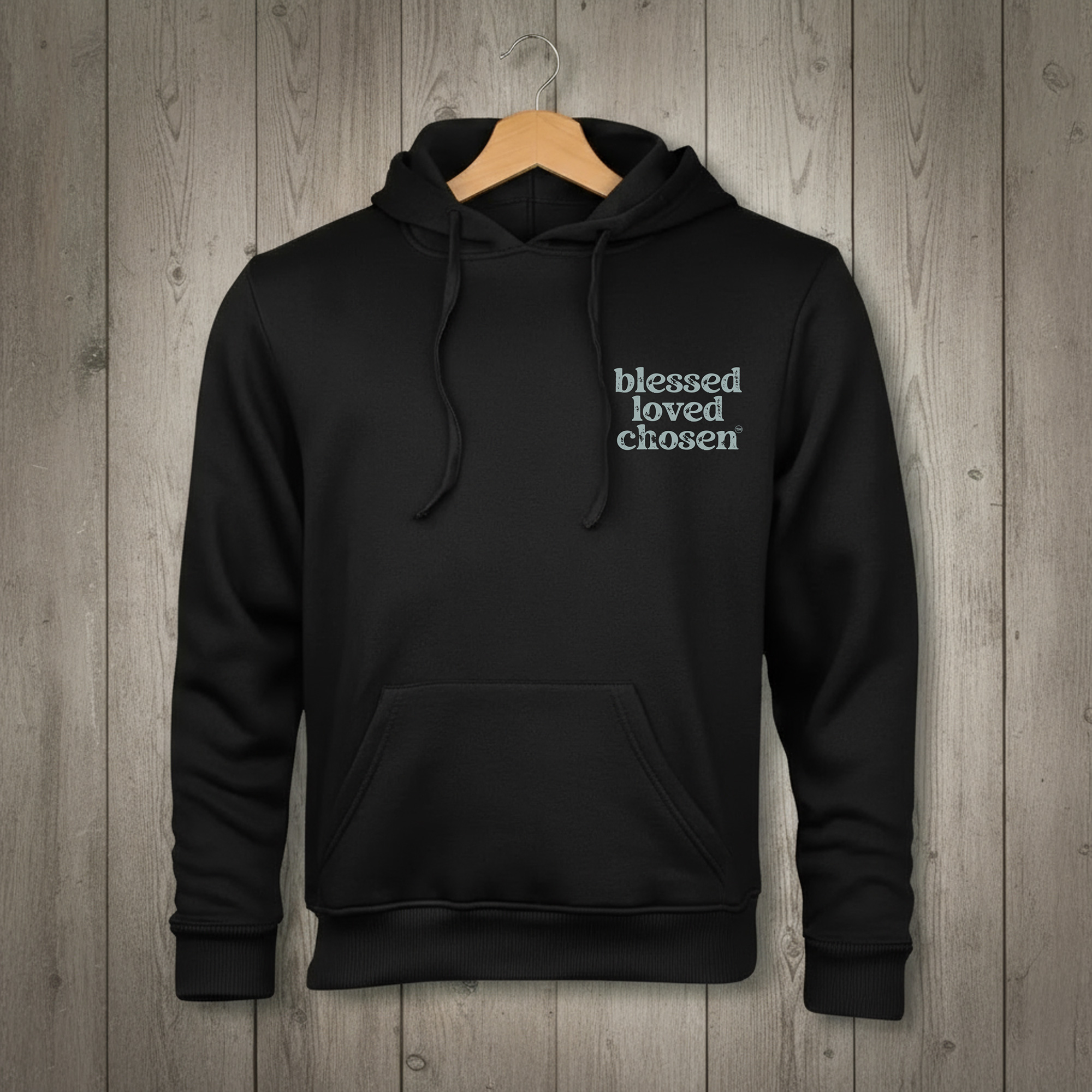 God's Got My Back - Black | Adult Hoodie - Image 2